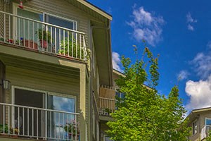 Lush Landscaping at The Vintage at Arlington Senior Apts in Arlington, WA